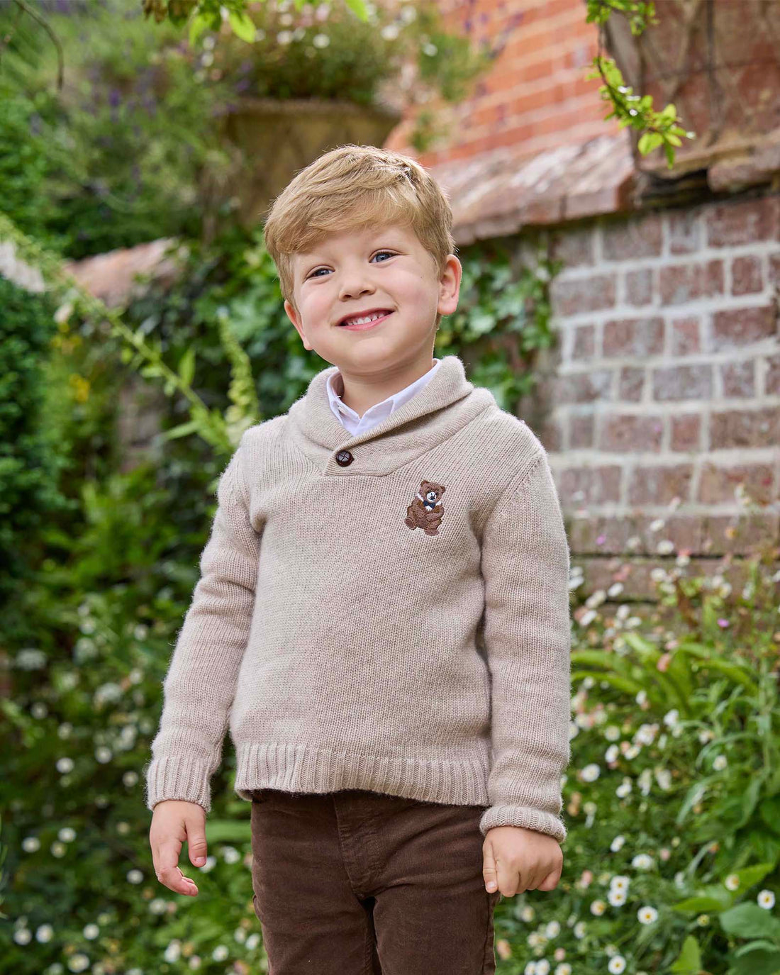 Chelsea Clothing Company Jumper Timothy Teddy Shawl Collar Jumper