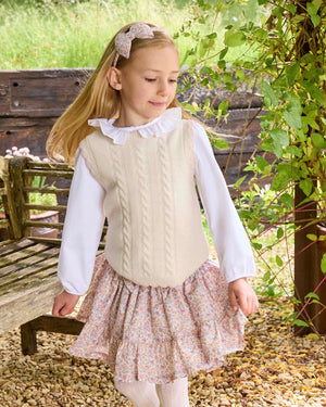 Confiture Tank Knitted Tank Top in Ecru