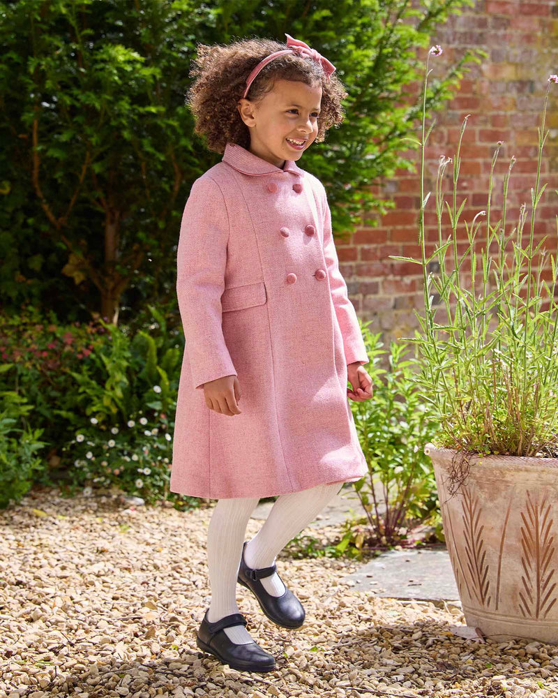 Trotters Heritage Coat Classic Coat in Pale Pink