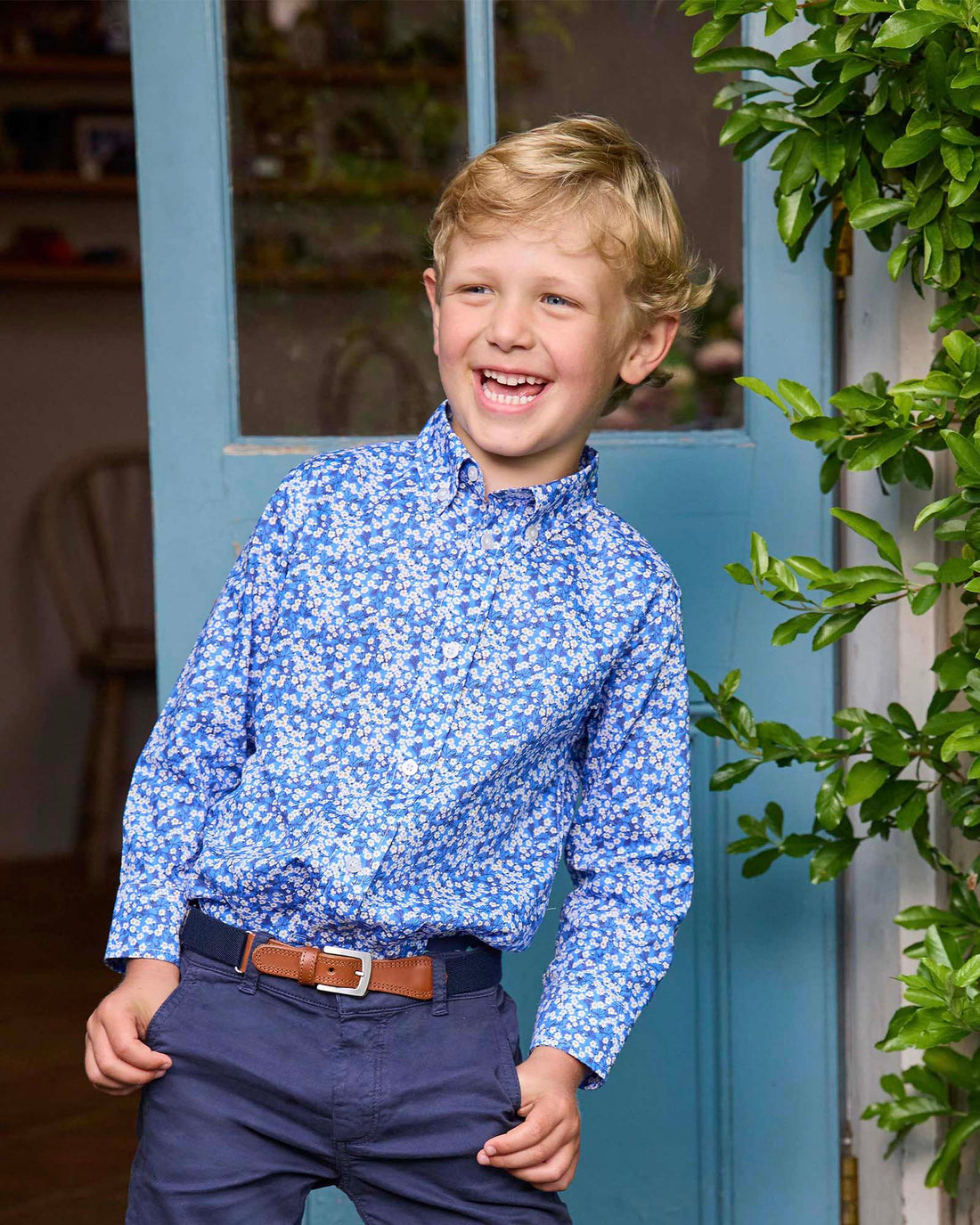 Chelsea Clothing Company Shirt Shirt in Blue Mitsi Valeria
