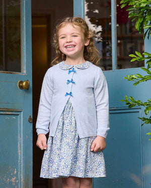 Confiture Dress Arabella Floral Smocked Dress in Blue