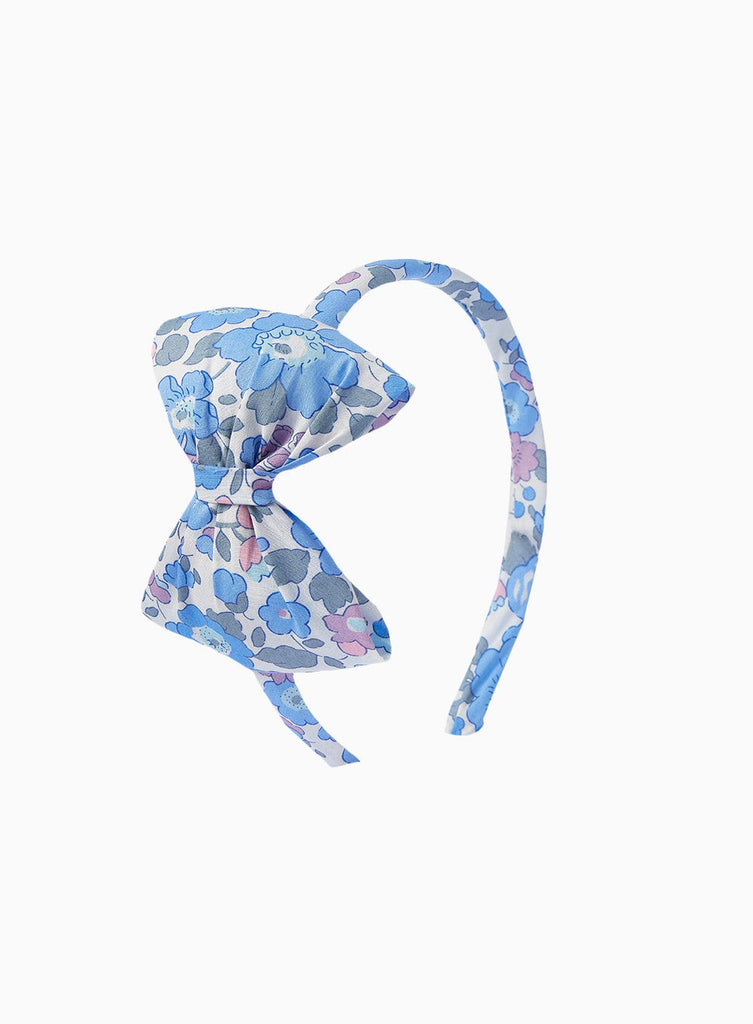 Lily Rose Alice Bands Big Bow Alice Band in Blue Betsy