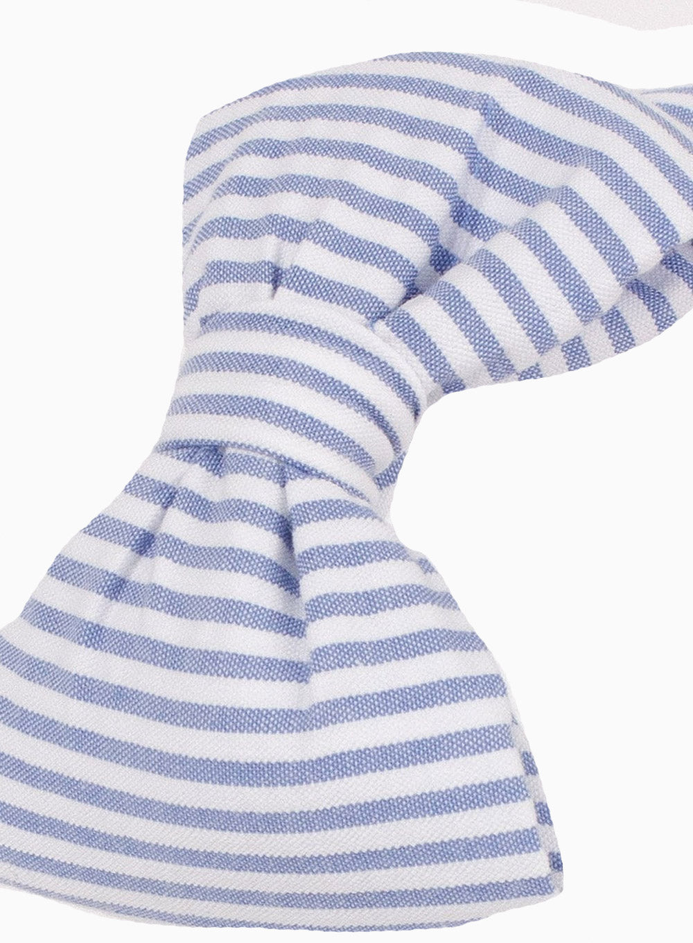 Lily Rose Alice Bands Big Bow Alice Band in Blue Seersucker