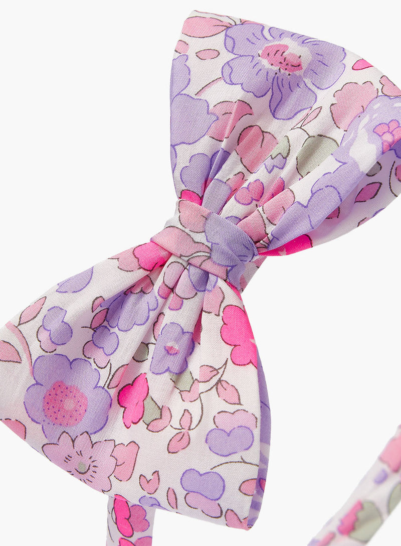 Lily Rose Alice Bands Big Bow Alice Band in Lilac Betsy