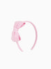 Lily Rose Alice Bands Big Bow Alice Band in Pink Seersucker