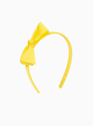 Lily Rose Alice Bands Pretty Bow Alice Band in Lemon