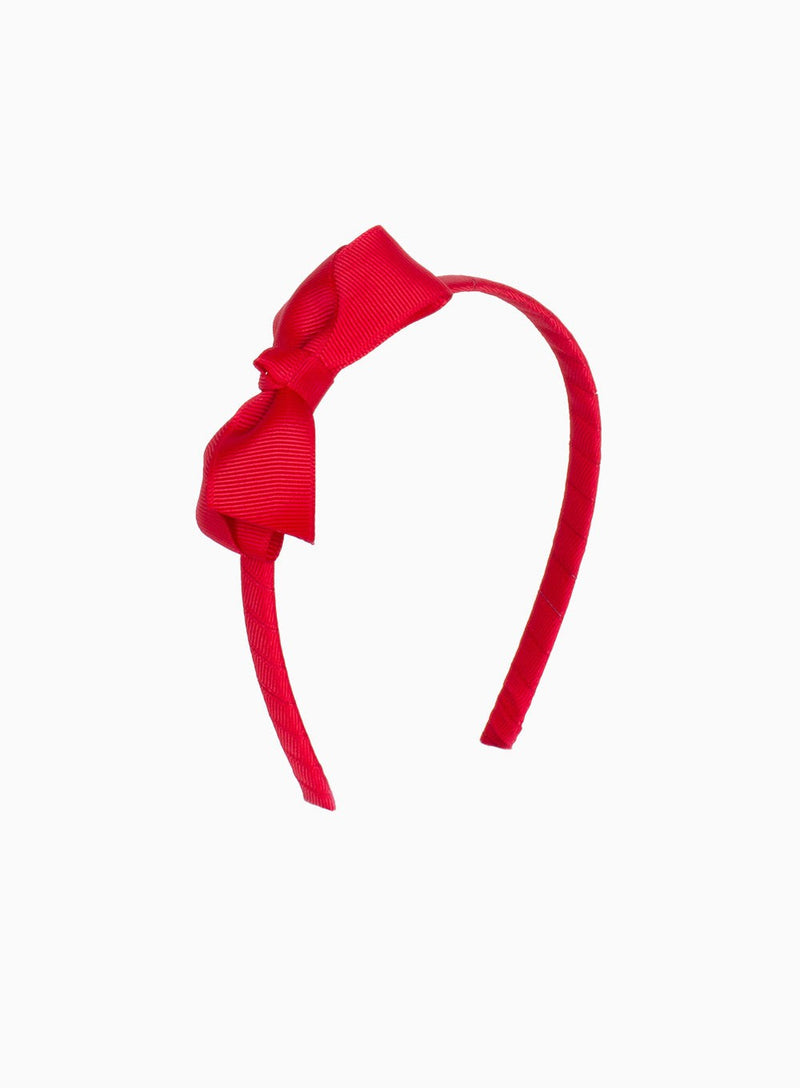 Lily Rose Alice Bands Pretty Bow Alice Band in Ruby