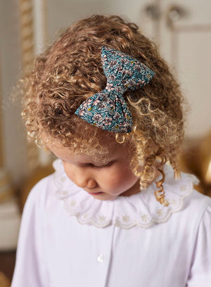 Lily Rose Clip Bow Hair Clip in Ragged Robin