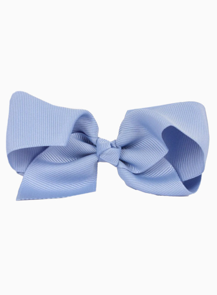 Lily Rose Clip Extra Large Bow Hair Clip in French Blue
