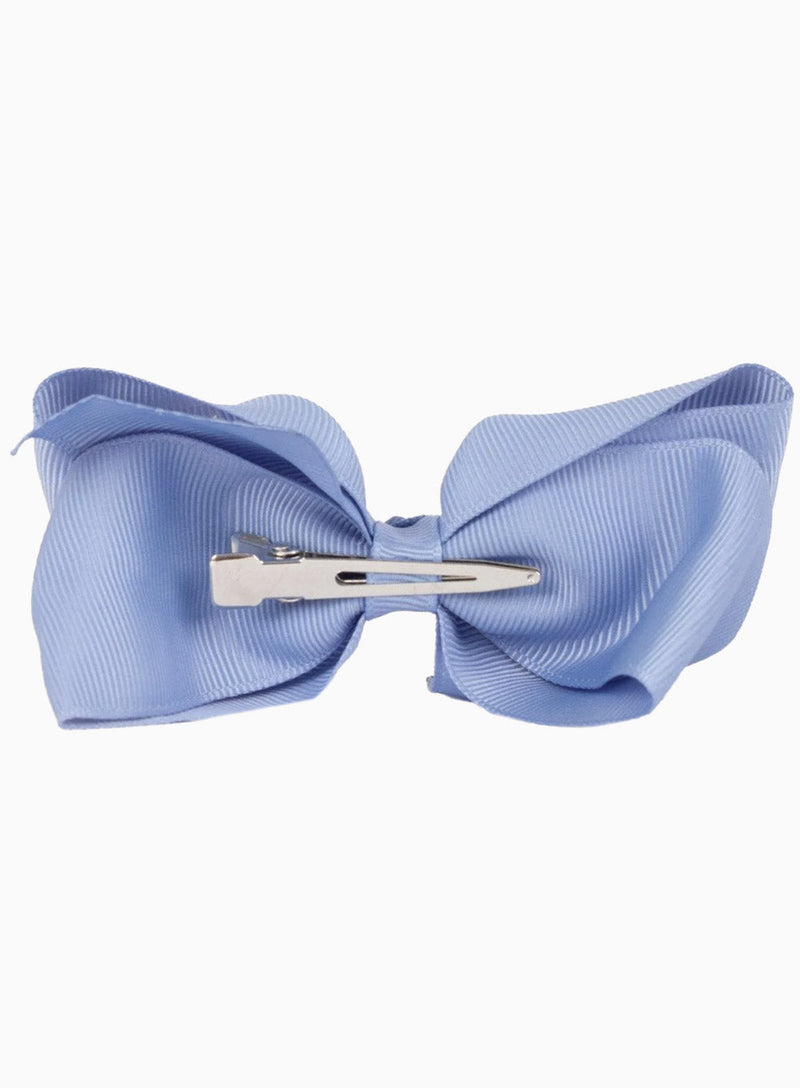 Lily Rose Clip Extra Large Bow Hair Clip in French Blue