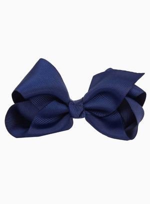 Lily Rose Clip Extra Large Bow Hair Clip in Navy