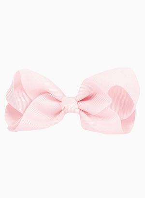 Lily Rose Clip Extra Large Bow Hair Clip in Powder Pink