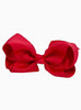 Lily Rose Clip Extra Large Bow Hair Clip in Ruby