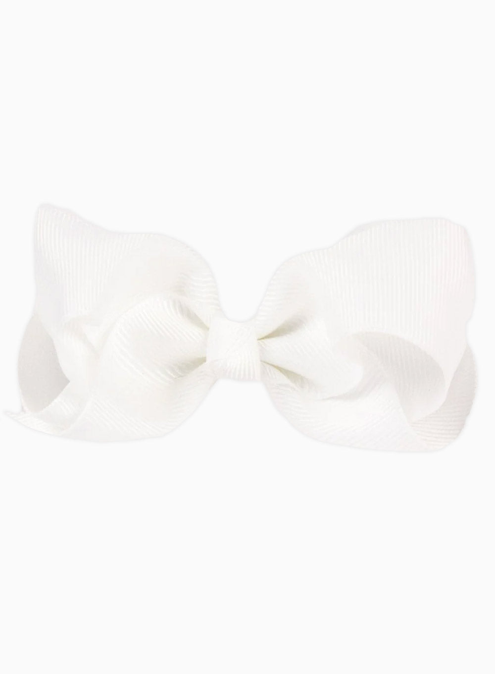 White Extra Large Bow Hair Clip | Trotters Childrenswear