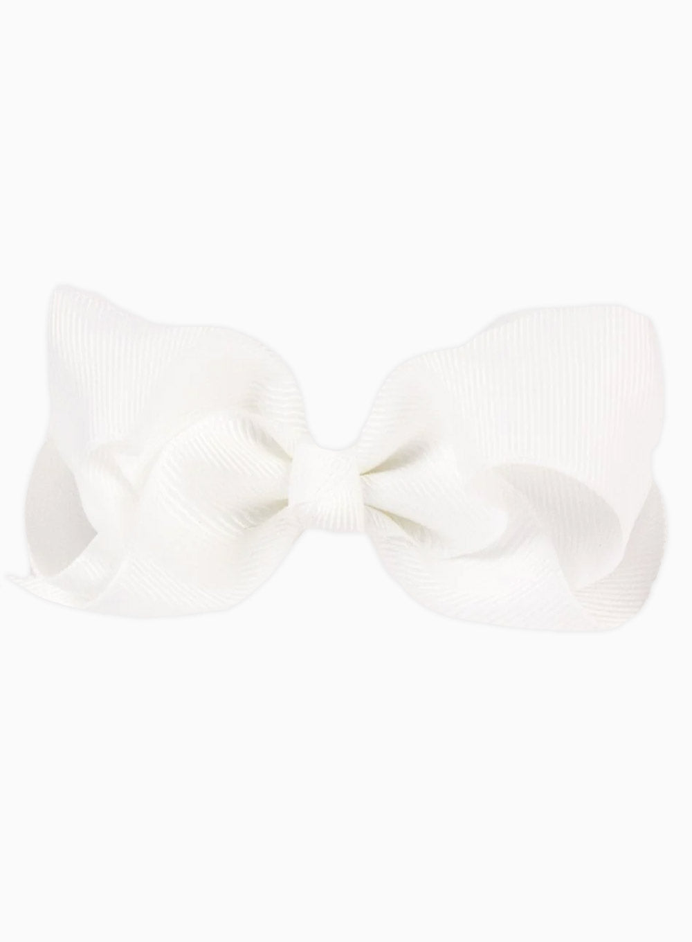 Lily Rose Clip Extra Large Bow Hair Clip in White