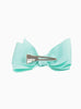 Lily Rose Clip Large Bow Hair Clip in Aqua
