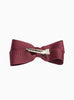 Lily Rose Clip Large Bow Hair Clip in Claret