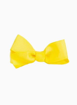 Lily Rose Clip Large Bow Hair Clip in Lemon