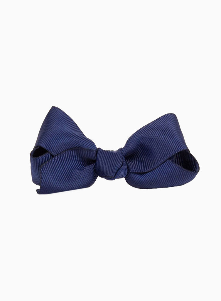 Lily Rose Clip Large Bow Hair Clip in Navy
