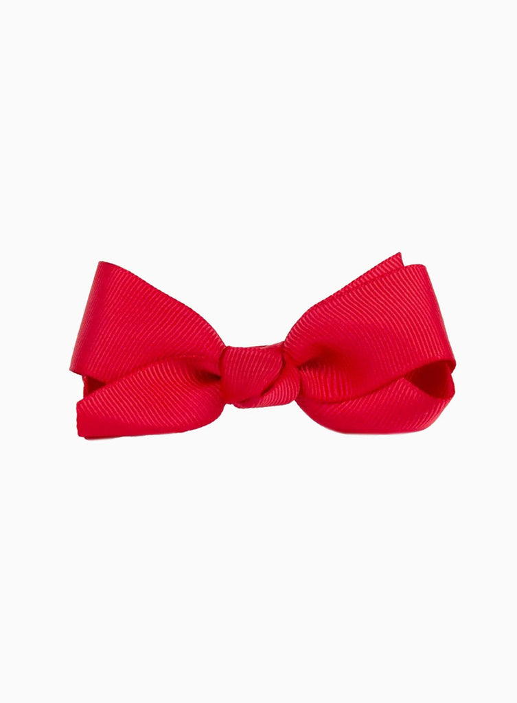 Lily Rose Clip Large Bow Hair Clip in Ruby