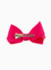 Lily Rose Clip Large Bow Hair Clip in Shocking Pink