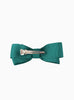 Lily Rose Clip Large Bow Hair Clip in Teal