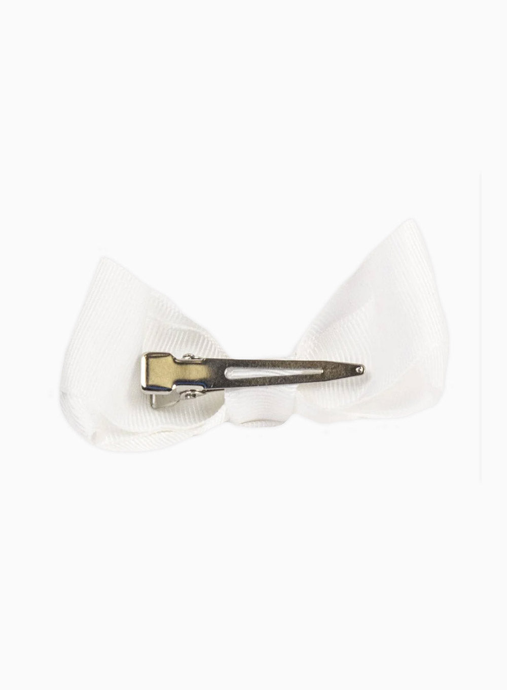 Lily Rose Clip Large Bow Hair Clip in White