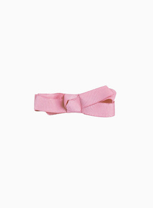 Lily Rose Clip Small Bow Hair Clip in Dusky Pink
