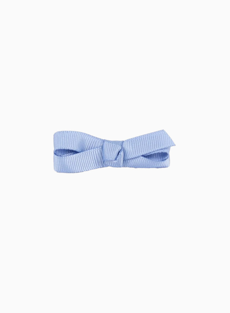 Lily Rose Clip Small Bow Hair Clip in French Blue