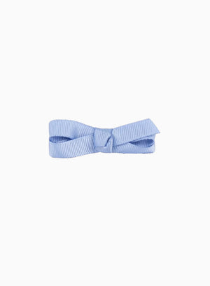 Lily Rose Clip Small Bow Hair Clip in French Blue