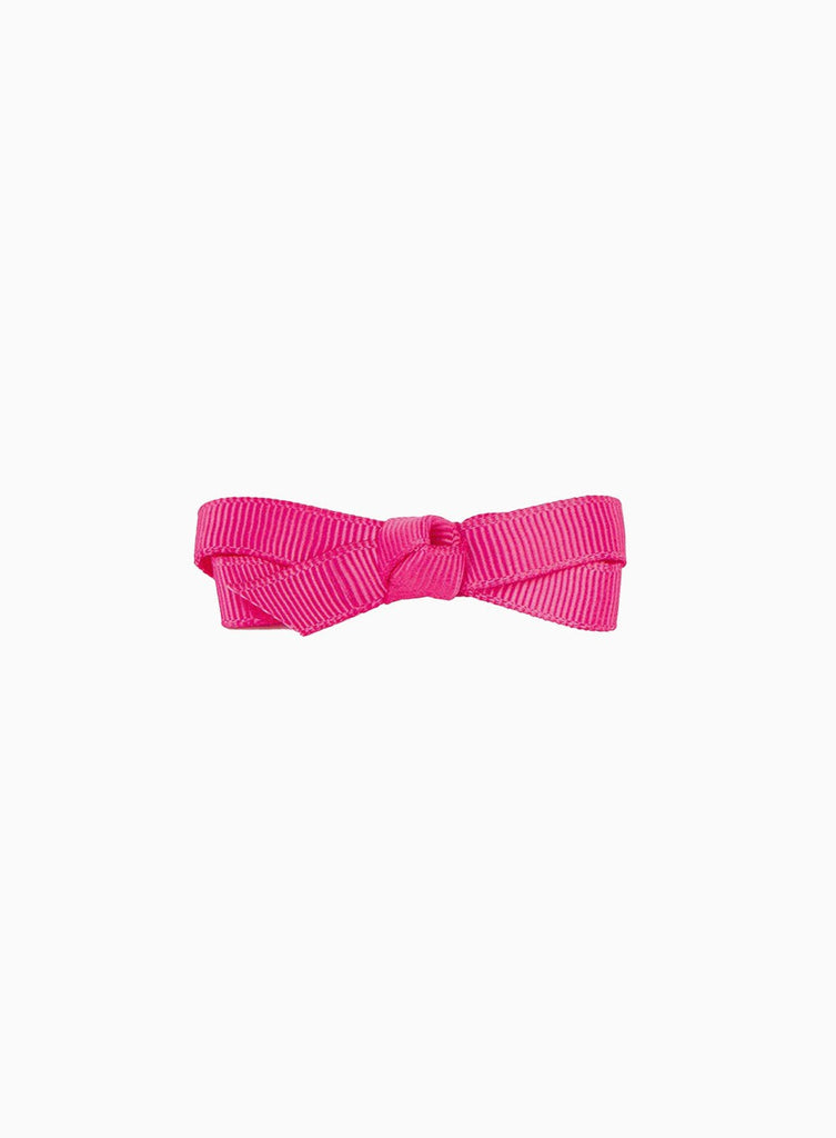 Lily Rose Clip Small Bow Hair Clip in Fuchsia