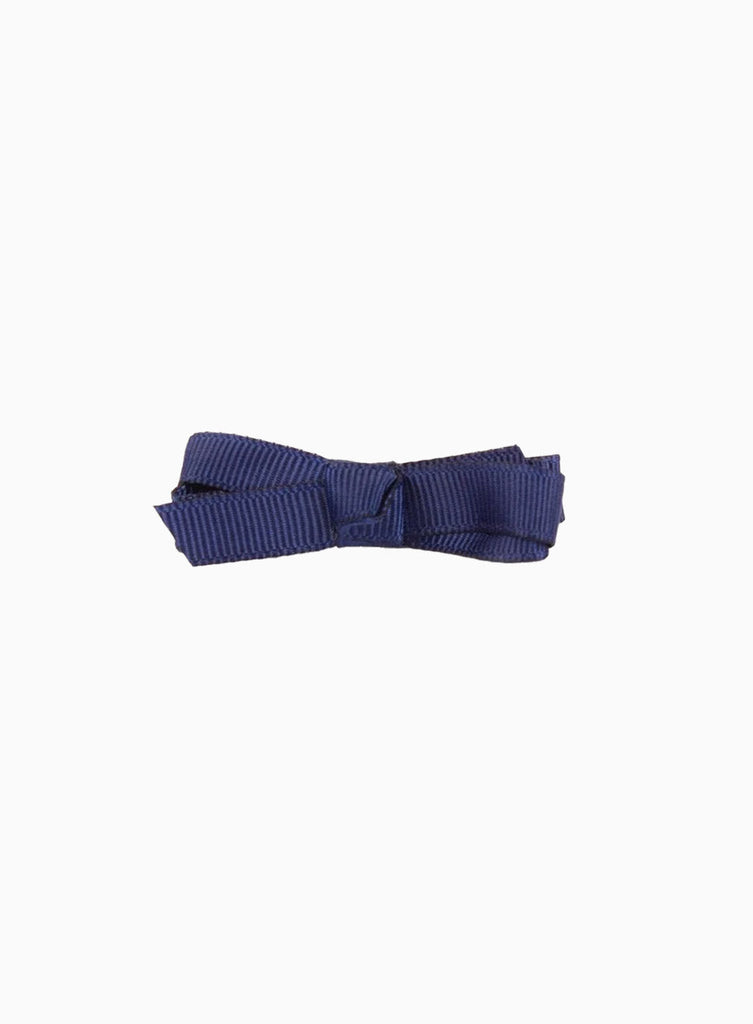 Lily Rose Clip Small Bow Hair Clip in Navy