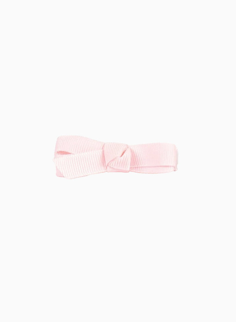 Lily Rose Clip Small Bow Hair Clip in Powder Pink