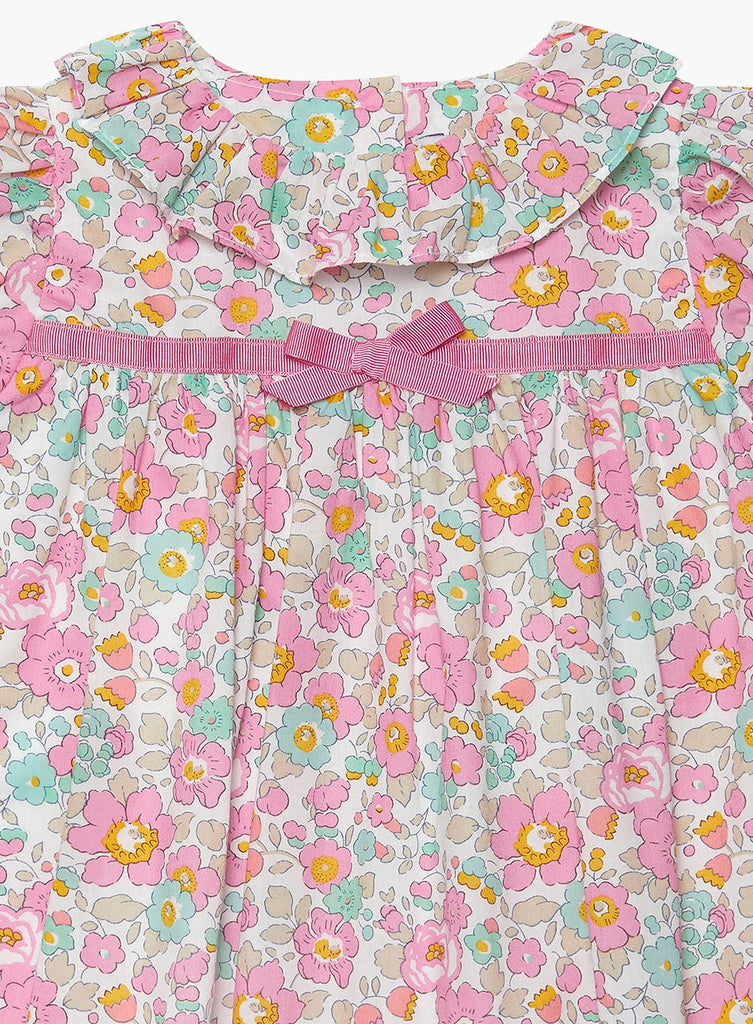 Lily Rose Baby Betsy Willow Dress Coral Betsy | Trotters London