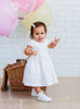 Lily Rose Dress Baby Willow Rose Hand Smocked Dress in White