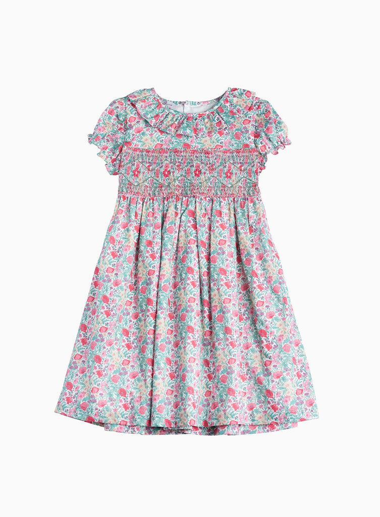 Girls Florence May Willow Smocked Dress | Trotters London