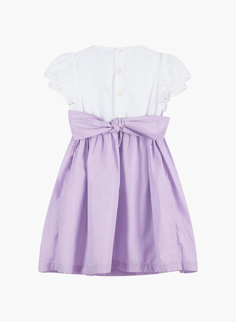 Lily Rose Dress Rose Hand Smocked Dress in Lilac