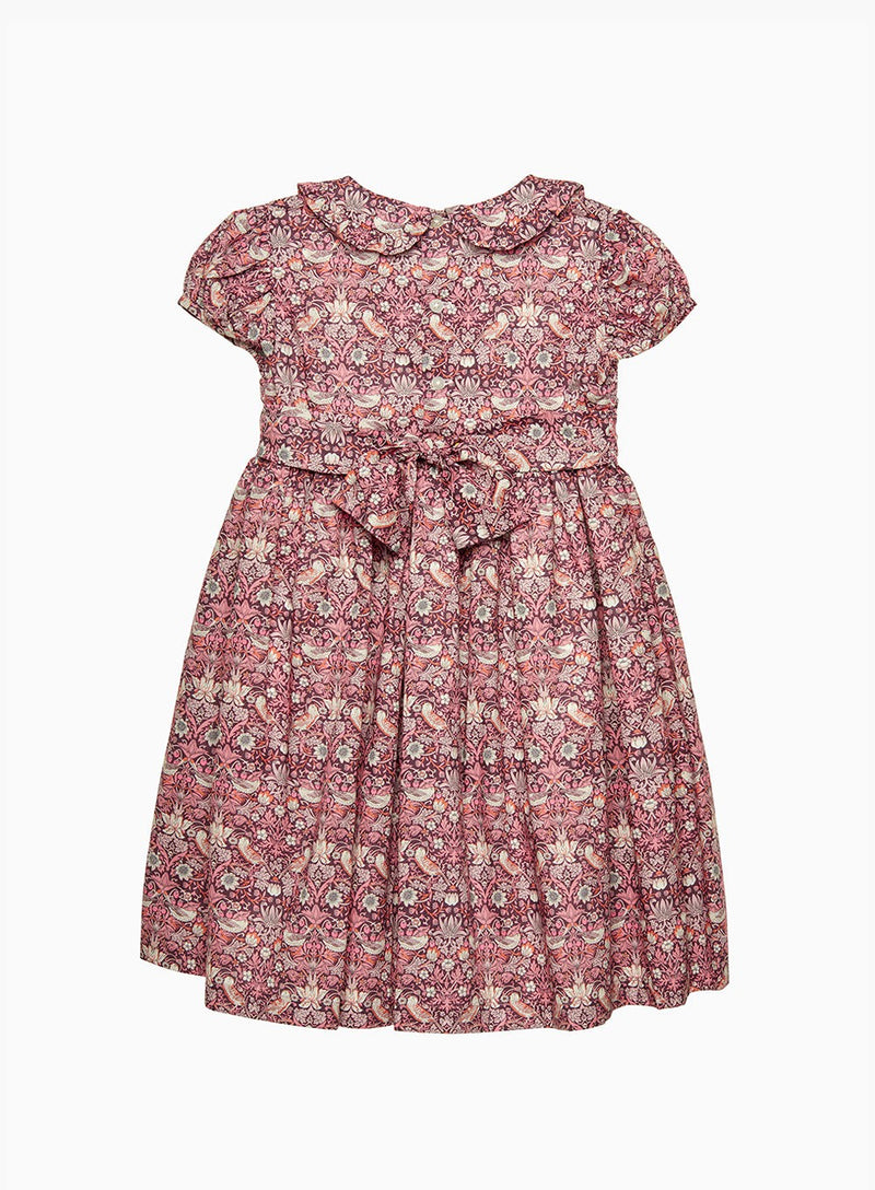 Lily Rose Dress Strawberry Thief Smocked Dress