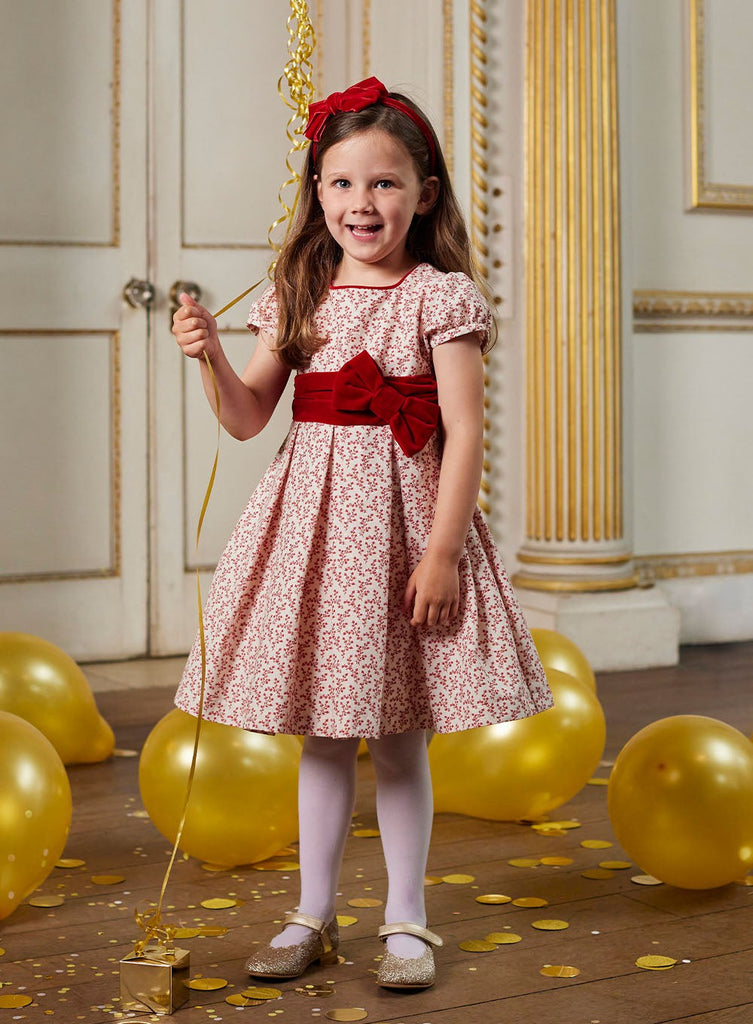 Lily Rose Gold Dress Bethany Bow Party Dress
