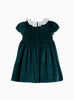 Lily Rose Gold Dress Octavia Velvet Party Dress in Emerald Green