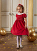 Lily Rose Gold Dress Octavia Velvet Party Dress in Red