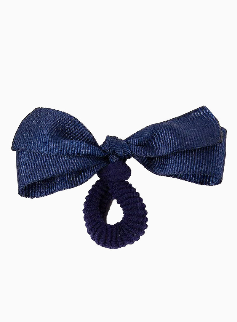 Lily Rose Hair Bobbles Mini Bow Hair Bobbles in Navy