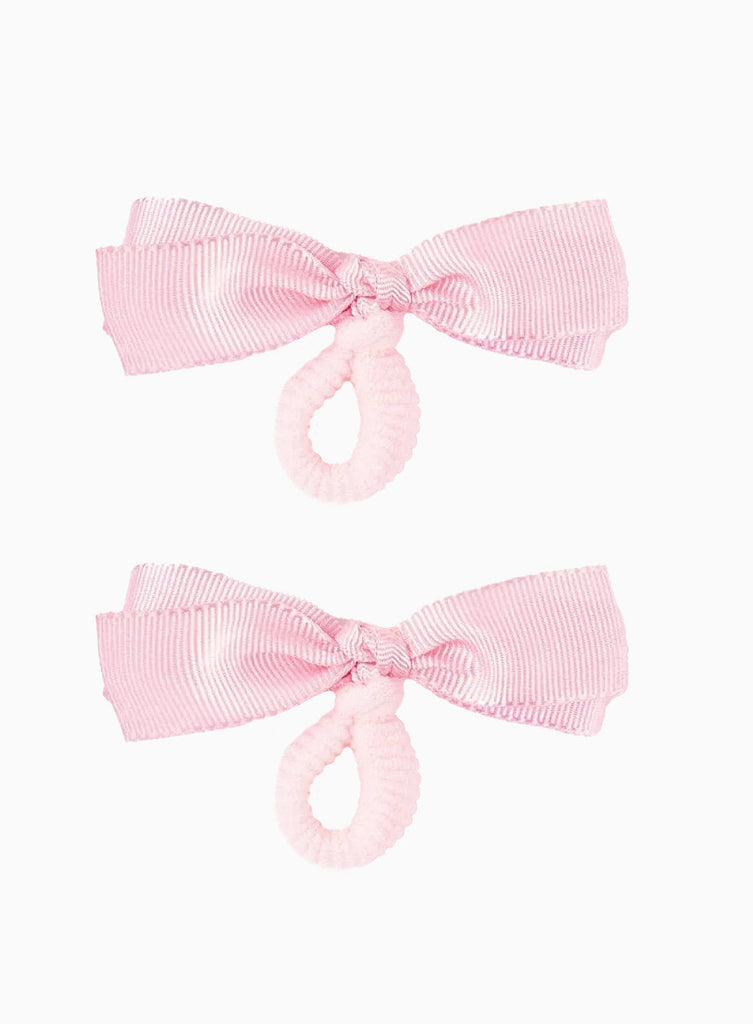 Lily Rose Hair Bobbles Mini Bow Hair Bobbles in Pink
