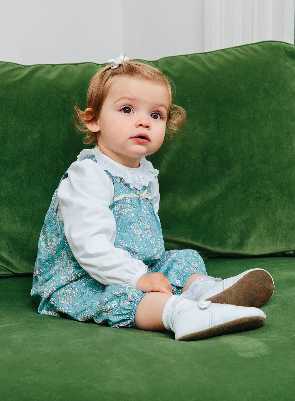 Green dungarees sales baby
