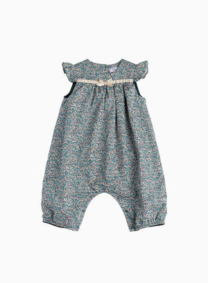 Lily Rose Romper Little Frill Sleeved Romper in Ragged Robin