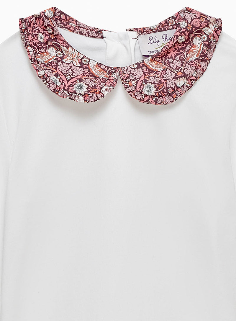 Lily Rose Top Pie Crust Jersey Top in Strawberry Thief