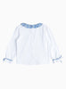 Lily Rose Top Willow Jersey Top in Blue Betsy Ann