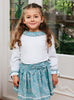 Lily Rose Top Willow Jersey Top in Teal Capel