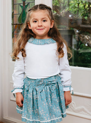 Lily Rose Top Willow Jersey Top in Teal Capel