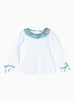 Lily Rose Top Willow Jersey Top in Teal Capel
